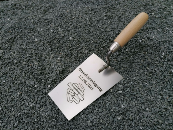 Maurerkelle mit Gravur
