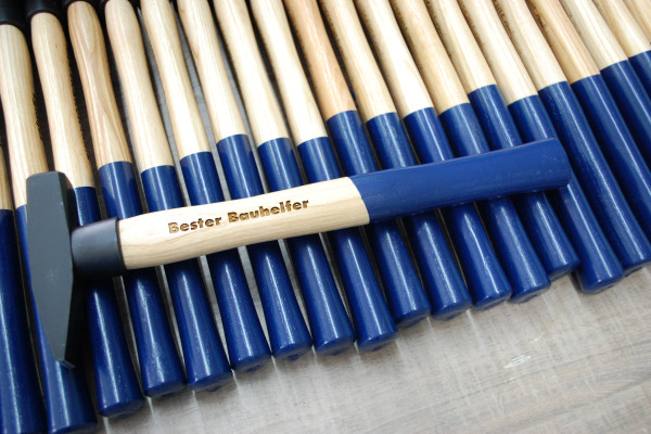 Gravur auf Hammer, Kundenmaterial Staffelpreise