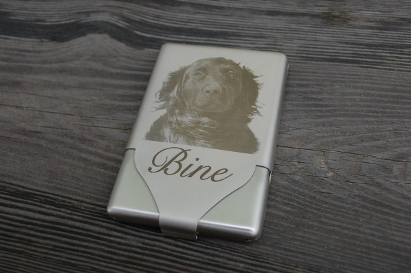 Gravur auf Zigaretten Etui - Kundenmaterial 